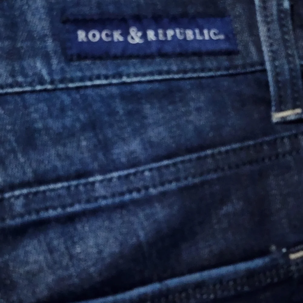 Rock & republic straight legs denim jeans color dark blue size - Picture 6 of 7